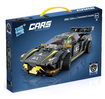 Bộ lắp ghép Xe Ford GT Zuanma 096B chất lượng cao, mô hình xe đua cho bé trai 6 tuổi, giá tốt