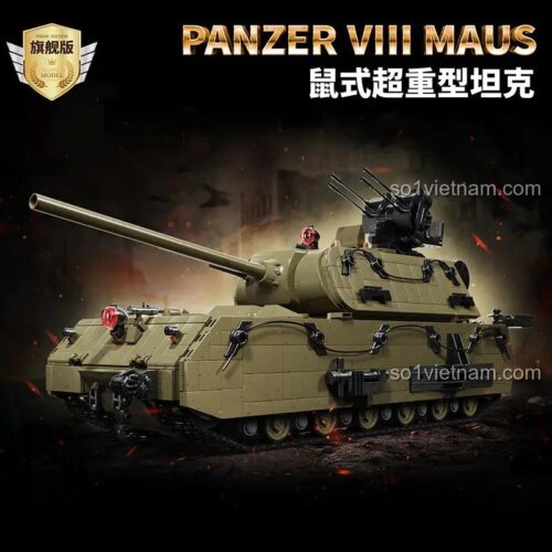 đồ chơi mô hình Xe Tăng Đức Maus, đồ chơi xây dựng Xe Tăng Thế Chiến II Maus, bộ đồ chơi cho bé trai 6 tuổi, giá tốt