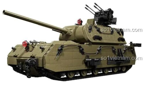 12GO 98001, Xe Tăng Siêu Nặng Panzer VII Maus 12GO, bộ lắp ghép xe tăng, chất lượng cao