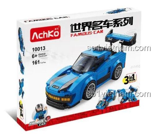 AchKo 10013 hộp bộ lắp ghép Siêu xe McLaren P1, đồ chơi lắp ráp AchKo cho bé trai 6 tuổi, giá tốt