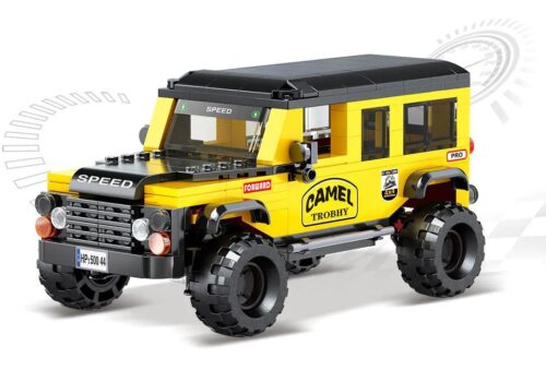 bộ lắp ghép Xe địa hình Land Rover AchKo 50044, mô hình xe off-road màu vàng cho bé trai 6 tuổi, giá rẻ.