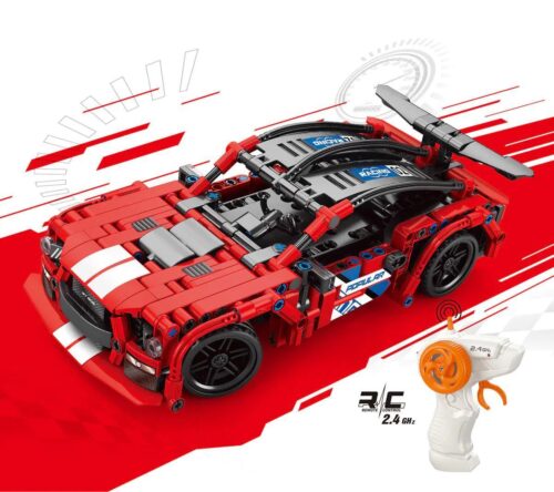 AchKo 70018 Xe Ford Mustang Đỏ Điều Khiển Từ Xa 433 Mảnh, Xe Đua Đỏ RC, Xe Thể Thao Đỏ, Mô hình Xe Cơ Bắp Đỏ, Bộ lắp ghép Xe Đua Đỏ, Đồ chơi giáo dục cho bé trai 6 tuổi, Giá tốt