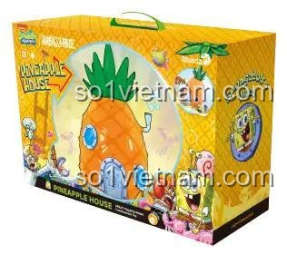 Hộp bộ lắp ghép Nhà Dứa Của SpongeBob SquarePants 1284 mảnh, đồ chơi mô hình SpongeBob SquarePants giá tốt, phù hợp cho bé 8 tuổi