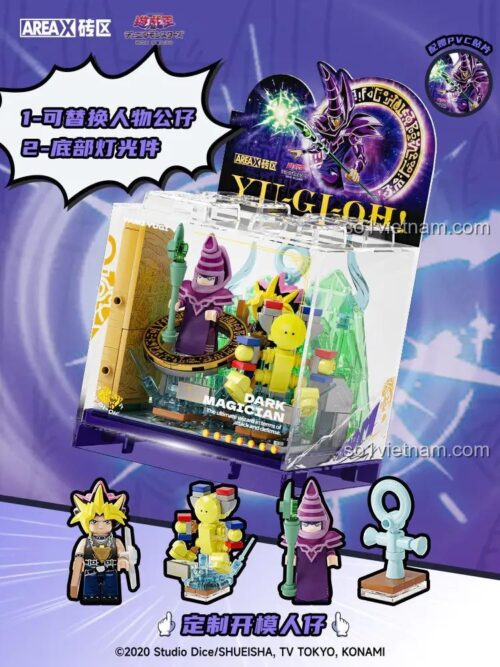Bộ lắp ráp Yu-Gi-Oh! Sky Arena - Yugi Muto AREA-X AB0045, đồ chơi mô hình Yugi Muto, có đèn LED, đế đèn phát sáng, thay đổi nhân vật, phù hợp cho bé trai 14 tuổi, giá tốt