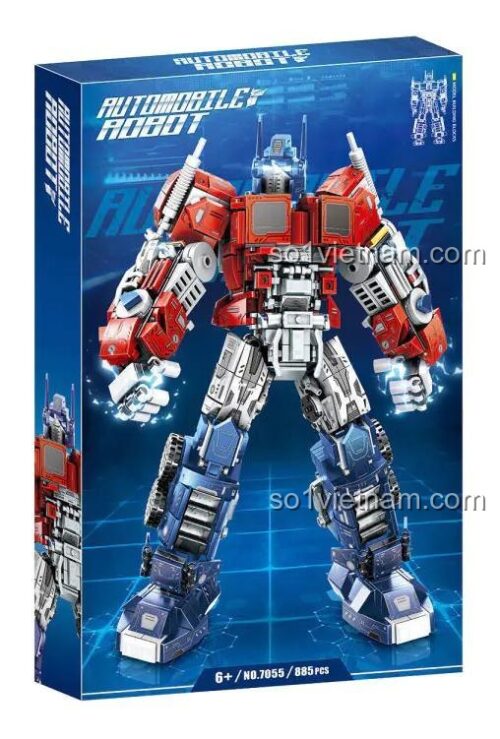 Hộp sản phẩm Robot Biến Hình Optimus Prime 7055