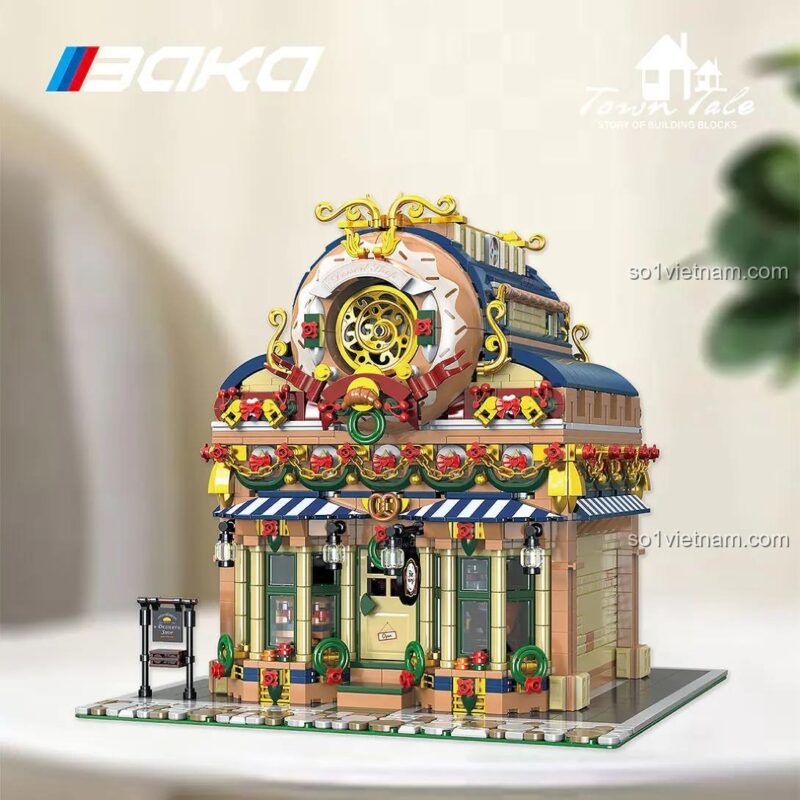 Đồ chơi mô hình Tiệm Bánh Ngọt BAKA 33202, kiến trúc độc đáo, phù hợp bé gái 6 tuổi, chất lượng cao.