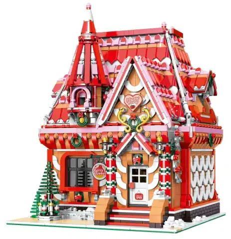 bộ lắp ghép Xưởng Kem Dâu BAKA 33204, đồ chơi mô hình Xưởng Kem Dâu, cho bé gái 6 tuổi, giá tốt