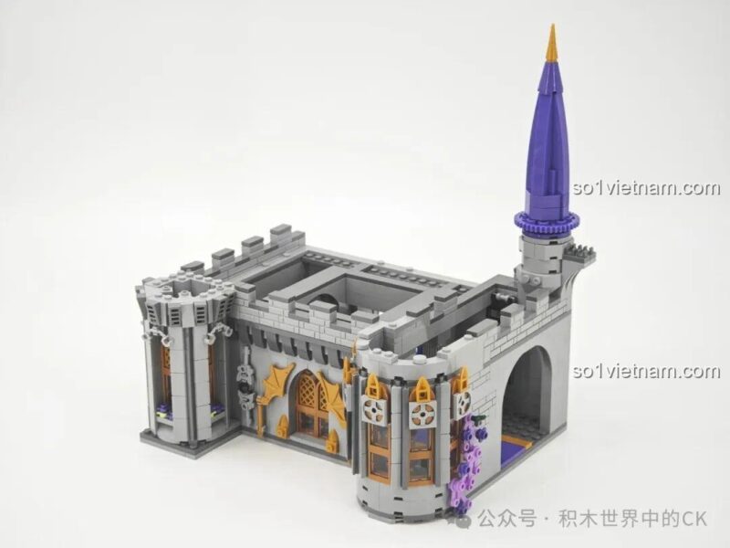 Quá trình lắp ráp bộ đồ chơi lắp ráp BAKA 33210 Lâu đài Ma thuật, thể hiện sự phức tạp và thú vị của 8514 mảnh ghép, dành cho con trai 14 tuổi, giá tốt.