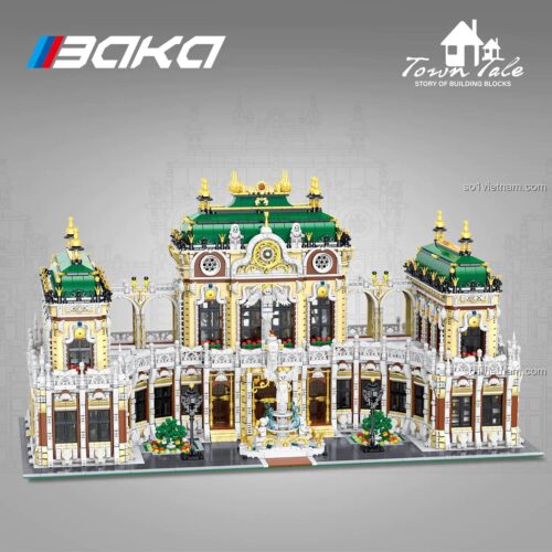 đồ chơi xây dựng Kiến Trúc Cung Điện Baka 33221, bộ lắp ghép Dinh Thự Lộng Lẫy, Kiến Trúc Hoành Tráng, cho cả Con trai và Con gái 14 tuổi, giá rẻ