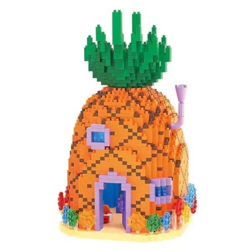Bộ lắp ghép Ngôi nhà Dứa của SpongeBob BALODY 16330 3197 Mảnh Ghép Tinh Xảo cho bé trai 14 tuổi