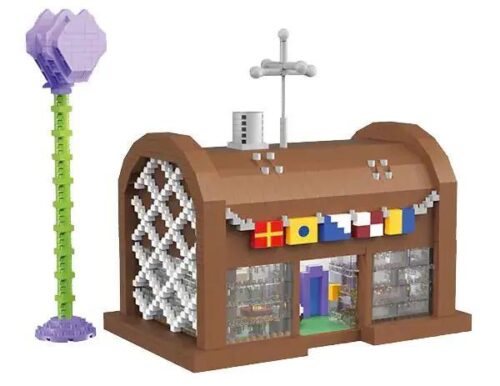 Bộ lắp ghép Nhà hàng Krusty Krab BALODY 16332 2031 mảnh, đồ chơi xây dựng cho bé trai 14 tuổi, giá tốt