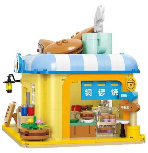 Bộ đồ chơi BALODY 21086 Tiệm bánh Dorayaki Doraemon lắp ráp, mô hình cửa hàng bánh ngọt có đèn LED, phù hợp bé 6 tuổi, giá tốt.