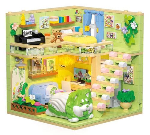 Mô hình Căn Hộ Cải Chíp Cún BALODY 21183, bộ lắp ghép chi tiết, đồ chơi sáng tạo cho bé gái 6 tuổi