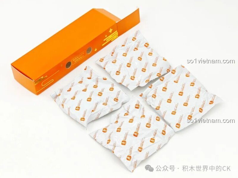 Các túi linh kiện được đóng gói cẩn thận bên trong mỗi hộp nhỏ.