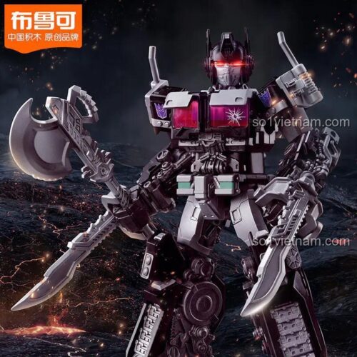Robot Nemesis Prime cầm vũ khí, đồ chơi lắp ráp Transformers, bộ đồ chơi cho bé trai 12 tuổi, có đèn LED và âm thanh, cử động toàn thân, giá tốt