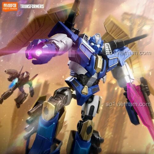 Cận cảnh đồ chơi mô hình Sentinel Prime Blokees 71164 với mắt phát sáng cực ngầu. Món quà tuyệt vời cho bé trai.