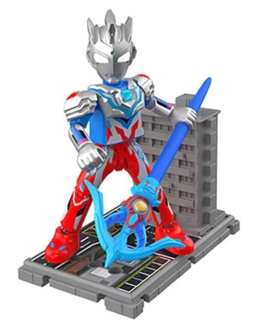 Mô hình Zeta Ultraman Alpha Armor với vũ khí và đế trưng bày, đồ chơi lắp ráp cho bé trai 8 tuổi