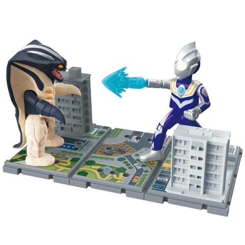 Bộ lắp ghép 布鲁可BLOKEES 71246 Ultraman Tiga phiên bản trên không vs Zaigorg, mô hình chiến đấu kinh điển cho bé trai 6 tuổi