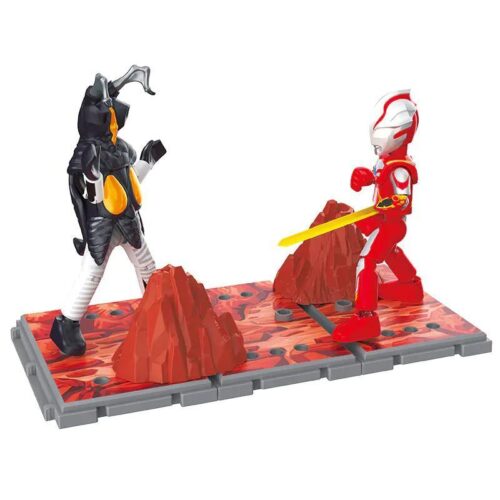 Bộ đồ chơi lắp ghép Ultraman Mebius VS Zetton 布鲁可BLOKEES 71252, trận chiến kinh điển, đồ chơi lắp ráp cho bé trai 6 tuổi