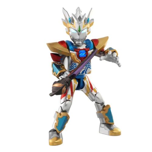 Figure Zeta Ultraman Delta Claw phiên bản kỷ niệm 5 năm của BLOKEES, mã số 73308, màu bạc, vàng, xanh dương, đỏ, có đèn LED, phụ kiện đi kèm, phù hợp cho bé trai 14 tuổi