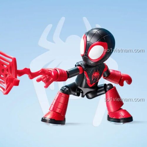 Spider-Man Miles Morales action pose, bộ lắp ghép Spider-Man Miles Morales, đồ chơi lắp ghép Spider-Man Miles Morales, 布鲁可BLOKEES bộ lắp ghép, đồ chơi mô hình Spider-Man Miles Morales, 3 tuổi, con trai, điều khiển từ xa, bắn tơ nhện, giá tốt
