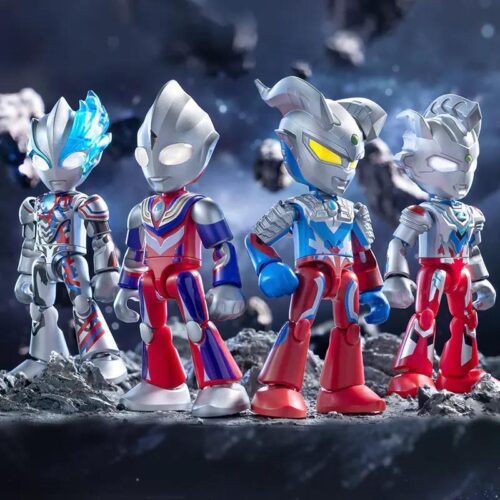Bộ 4 Mô Hình Ultraman Z Alpha Armor, Zero, Tiga Composite, Blazar - 布鲁可BLOKEES 74829 - Đồ chơi lắp ghép cho bé trai 6 tuổi