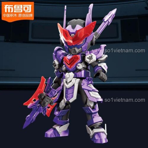 Robot Lữ Bố AMV-17 phiên bản chiến đấu, bộ lắp ghép Anh Hùng Vô Hạn 85024, đồ chơi mô hình cho bé trai 10 tuổi, thiết kế giáp độc đáo, khớp nối linh hoạt, vũ khí đặc trưng, giá tốt
