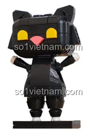 Ảnh thực tế đồ chơi mô hình Mèo BlackyCat BICA-01 sau khi lắp ráp, chất lượng cao, chi tiết sắc nét.