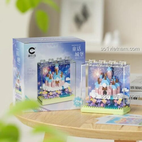 đồ chơi mô hình Chaolechuang 7312 Lâu Đài Mơ Ước, hộp sản phẩm lâu đài cổ tích, đồ chơi xếp hình cho bé gái, giá rẻ