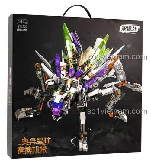 Hộp sản phẩm Bionic Grasshopper 1369 mảnh, đồ chơi lắp ráp cho bé 14 tuổi, ChaoZaoShe 212227, giá tốt