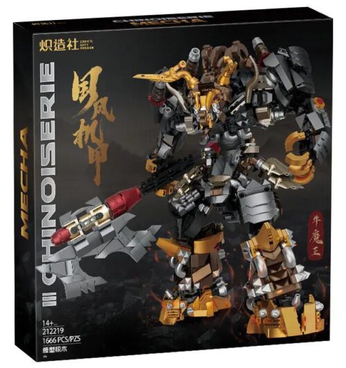 Mô Hình Mecha Ngưu Ma Vương CHIZAO SHE 212219, bộ lắp ghép robot chiến đấu, đồ chơi mô hình cho bé trai 14 tuổi, 1666 mảnh ghép chi tiết, màu đen vàng xám đỏ, giá tốt