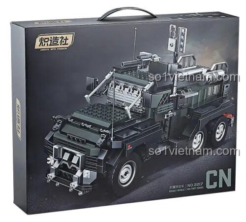Hộp đồ chơi lắp ráp Chizao She 2217 Xe Đột Kích Quân Sự, quà tặng cho con trai 14 tuổi, giá rẻ
