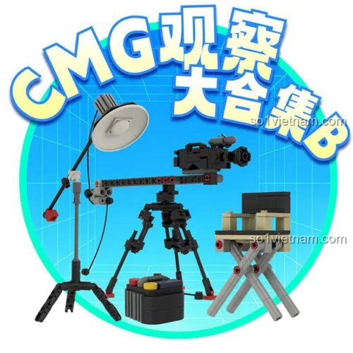 Mô hình chi tiết thiết bị trường quay CMG ZT-00007, đồ chơi STEM cho bé trai và bé gái 6 tuổi, rèn luyện sự sáng tạo