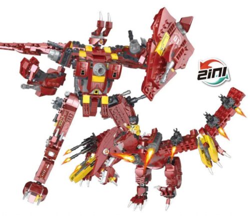 Bộ lắp ghép COGO 12700B Khủng Long Bạo Chúa Cơ Khí biến hình 5 kiểu, đồ chơi mô hình Robot Biến Hình Khủng Long cho bé trai 6 tuổi, giá tốt.