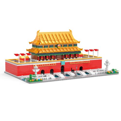 bộ lắp ghép Thiên An Môn COGO 15909, mô hình kiến trúc tinh xảo cho bé trai 6 tuổi, đồ chơi xây dựng phát triển tư duy giá tốt
