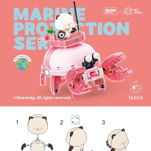Tàu Ngầm Bảo Vệ Đại Dương Decool 16023 Hướng Dẫn Lắp Ghép PDF Gốc Chất Lượng Cao