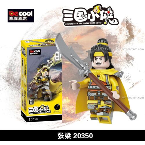 Bộ lắp ghép Nhân vật Tam Quốc Decool 20350 minifigure Trương Lương, đồ chơi mô hình cho bé trai 6 tuổi, giá rẻ