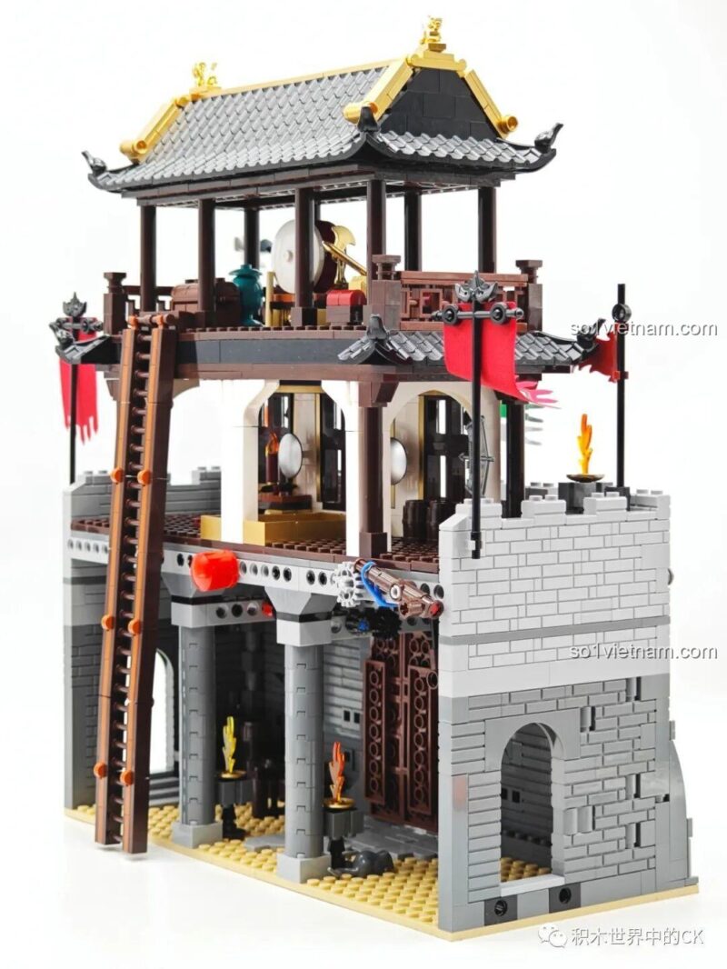 Chi tiết mô hình Tam Quốc Thành Trì Decool 20512