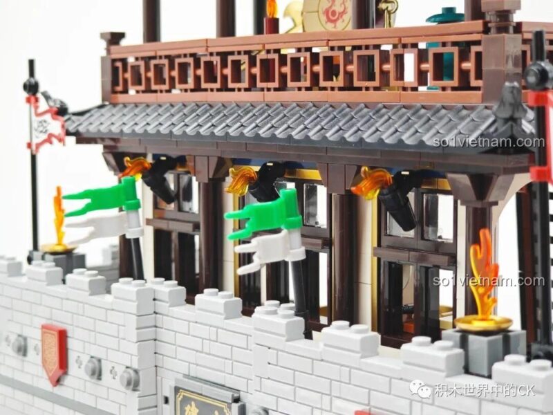 Chi tiết mô hình Tam Quốc Thành Trì Decool 20512