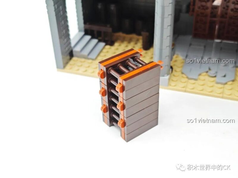 Chi tiết mô hình Tam Quốc Thành Trì Decool 20512