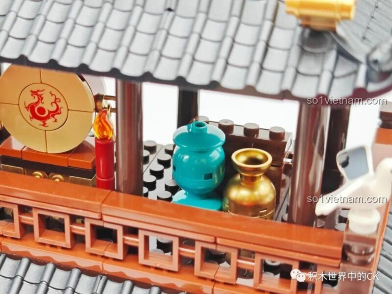 Chi tiết mô hình Tam Quốc Thành Trì Decool 20512