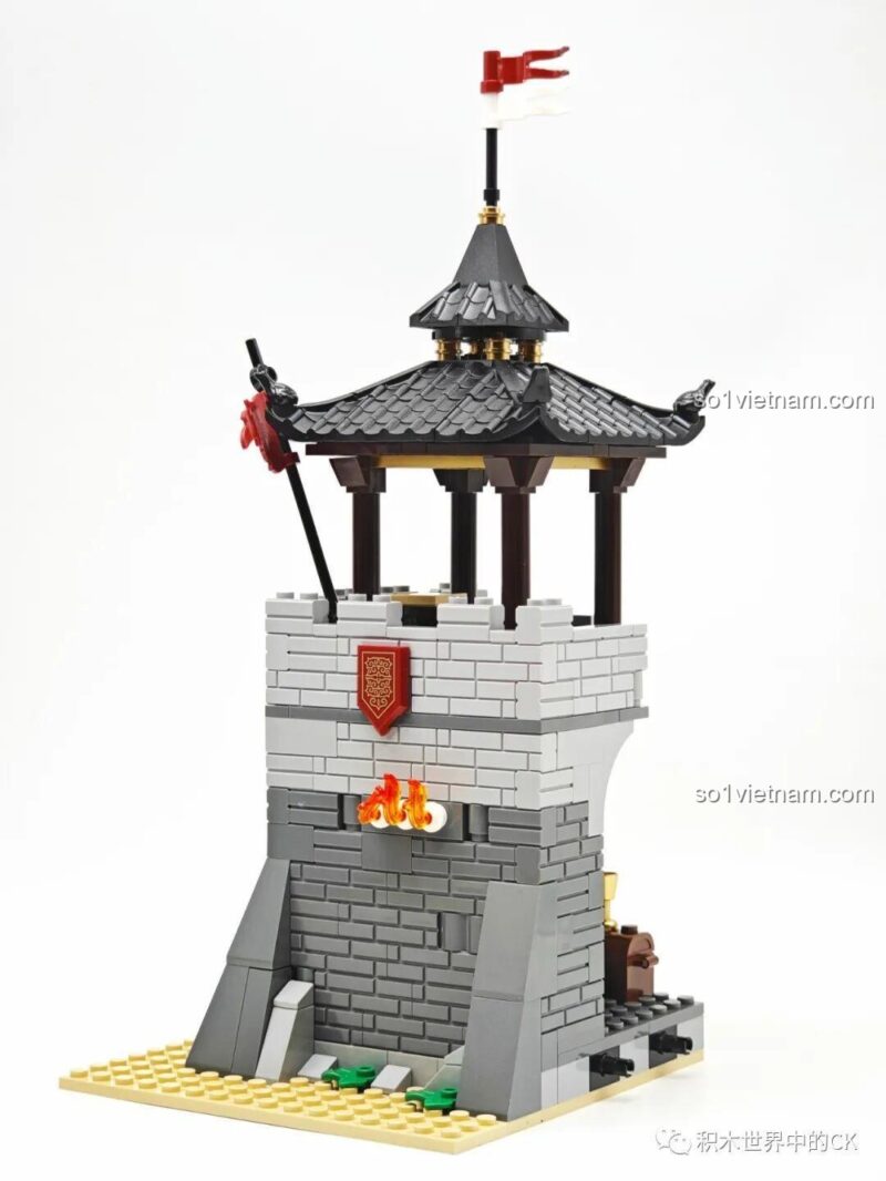 Chi tiết mô hình Tam Quốc Thành Trì Decool 20512