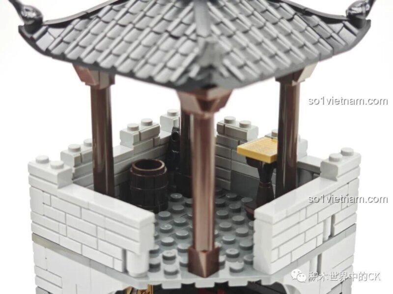 Chi tiết mô hình Tam Quốc Thành Trì Decool 20512