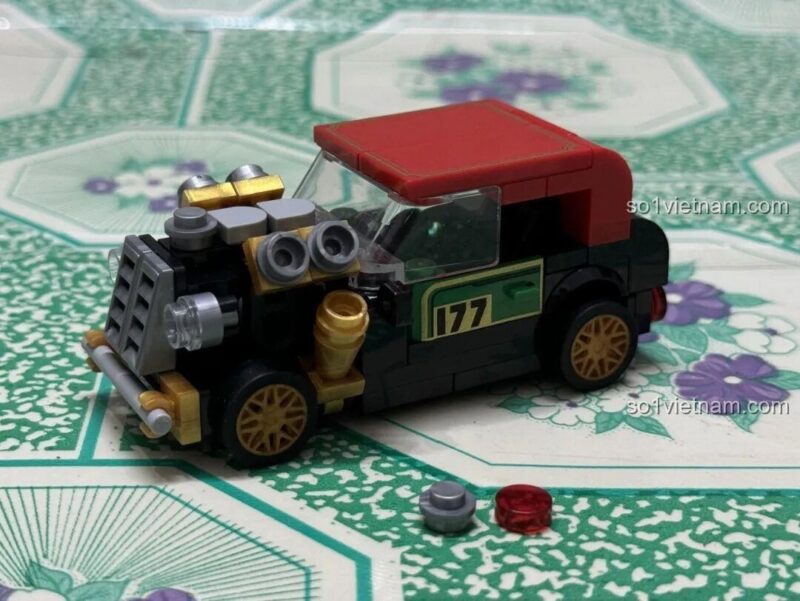 Mô hình xe cổ DECOOL 22052 đã hoàn thành, đồ chơi lắp ráp xe hồi lực mini, giá tốt.