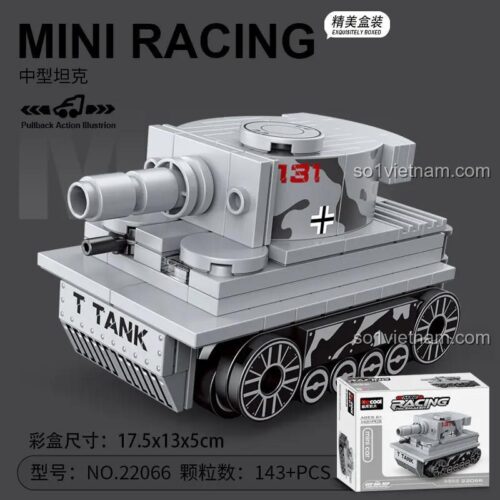 Bộ lắp ghép Xe Tăng Mini Decool 22066, đồ chơi mô hình Xe Tăng Đồ Chơi cho bé trai 6 tuổi, giá tốt