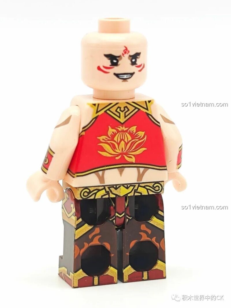 Minifigure Lý Tịnh - Tây Du Ký, tạo dáng, 8 tuổi, con trai, hành trình Tây Du, nhân vật Lý Tịnh chi tiết, màu sắc sống động