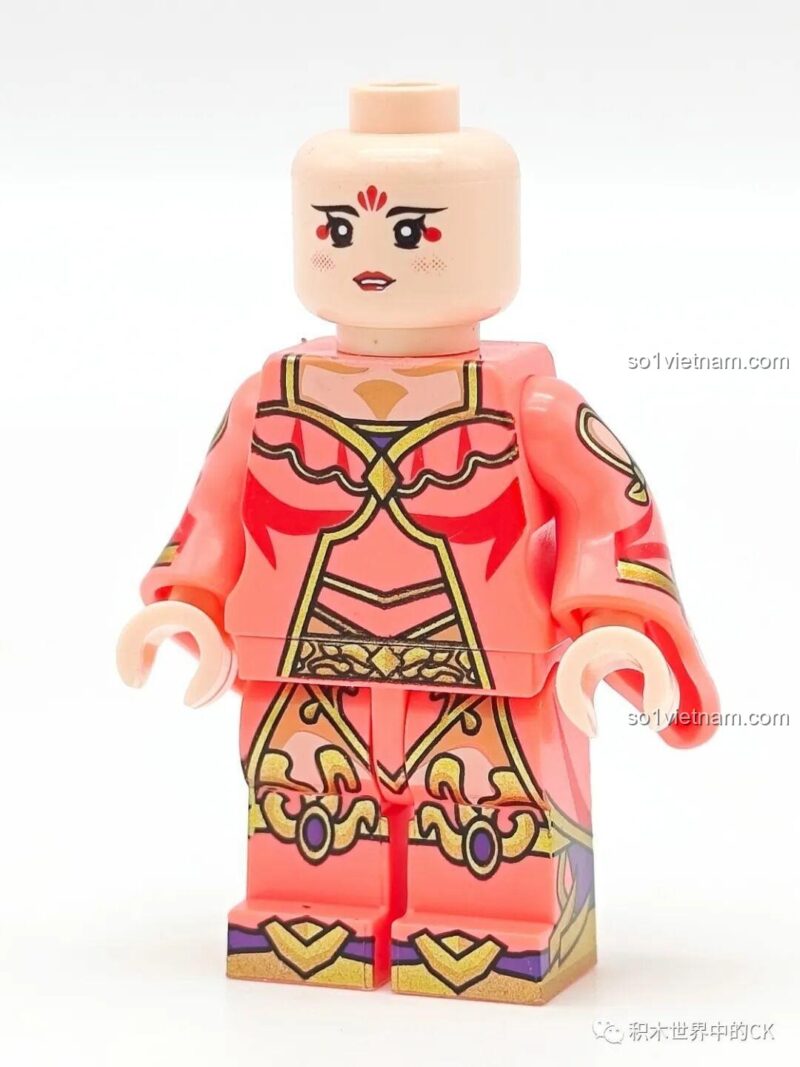 Minifigure Tôn Ngộ Không - Tây Du Ký, cầm vòng kim cô, 8 tuổi, con trai, hành trình Tây Du, nhân vật Tôn Ngộ Không chi tiết, màu sắc sống động