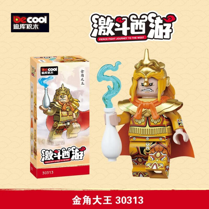 Decool 30313 Kim Giác Đại Vương - Bộ đồ chơi lắp ráp nhân vật Tây Du Ký, đồ chơi giáo dục cho bé 8 tuổi