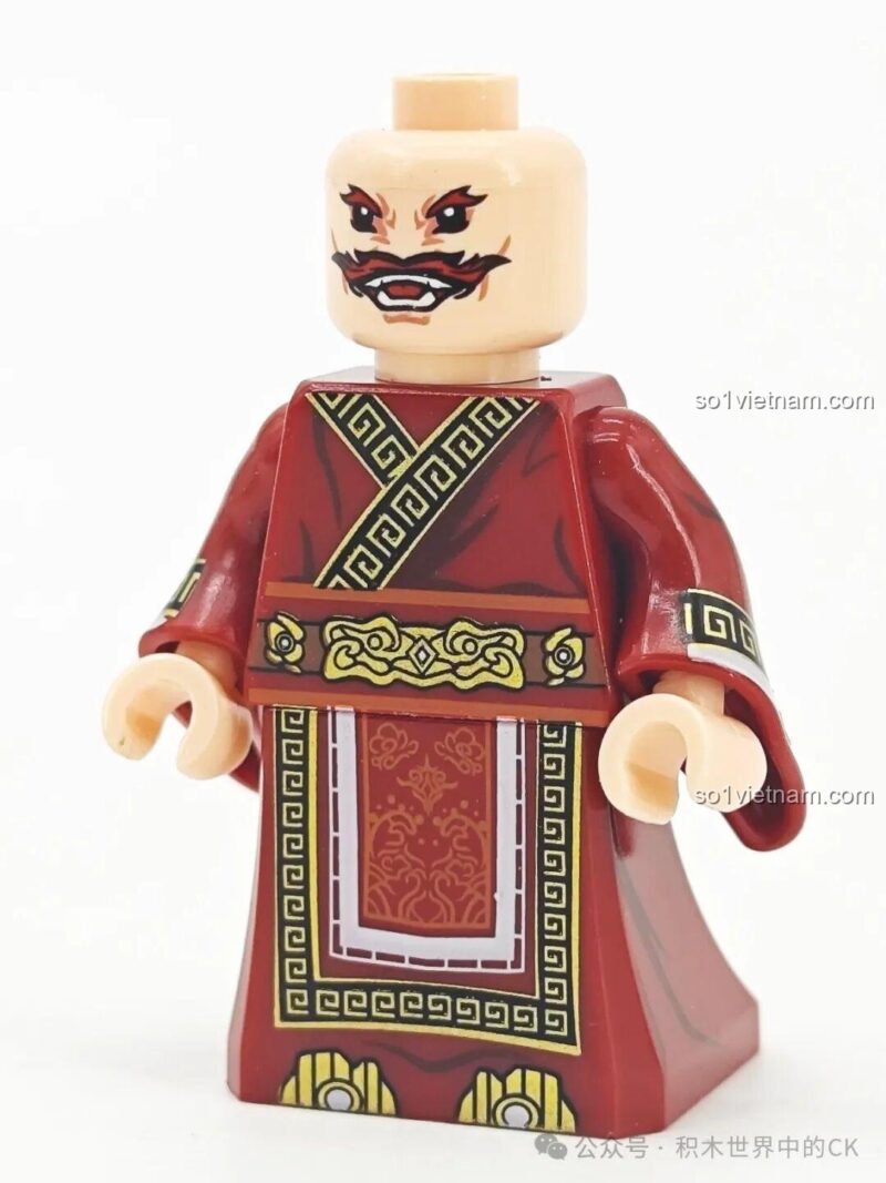 Mặt sau các hộp minifigure Decool Tây Du Ký Đại Chiến, hiển thị các chi tiết và phụ kiện của từng nhân vật.