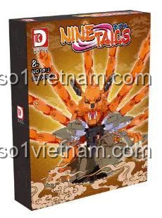 Hộp sản phẩm bộ lắp ghép DK 5012 Cửu Vĩ Naruto, đồ chơi mô hình Hồ ly chín đuôi Naruto, chất lượng cao, giá rẻ.